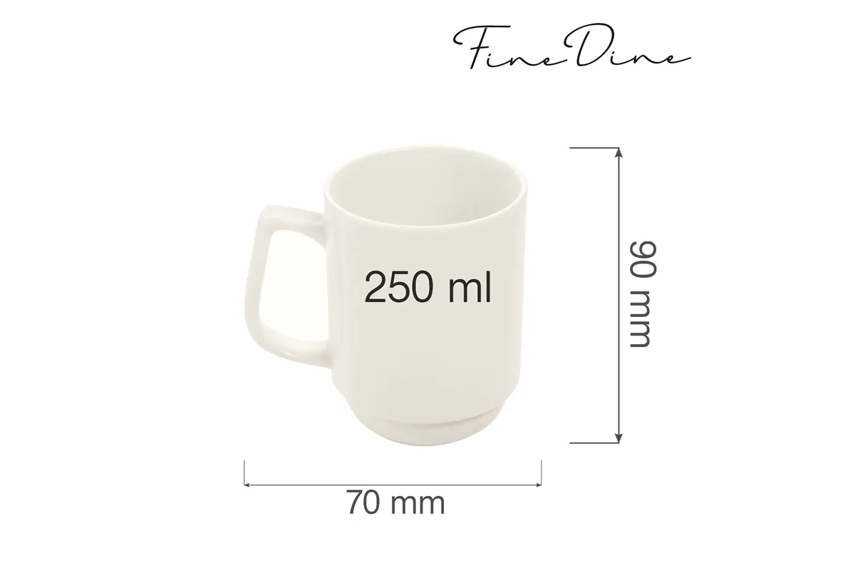 Kubek sztaplowany Crema 250 ml Fine Dine 770429