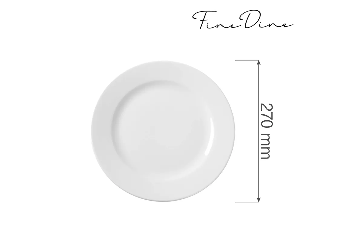 Talerz płytki Bianco 270 mm Fine Dine 794081
