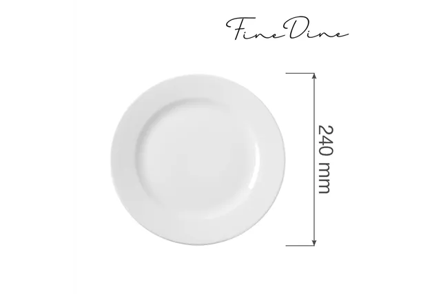 Talerz płytki Bianco 240 mm Fine Dine 794074 Talerz płytki Bianco 240 mm Fine Dine 794074