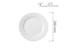 Talerz płytki Bianco 240 mm Fine Dine 794074