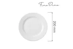 Talerz płytki Bianco 200 mm Fine Dine 794067