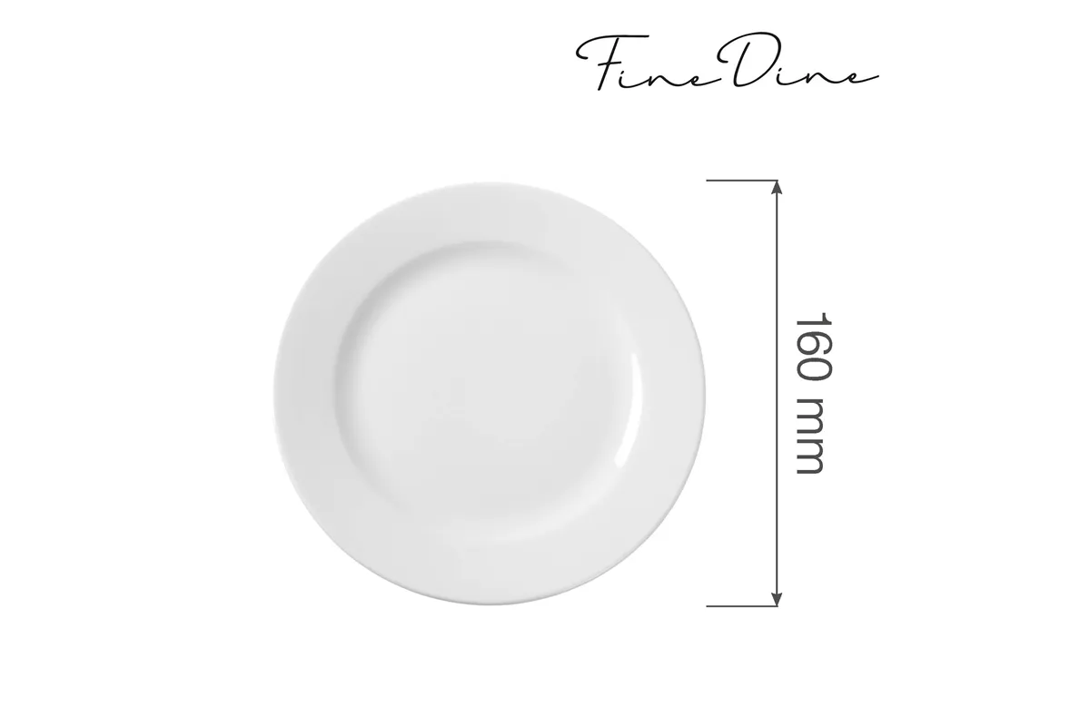 Talerz płytki Bianco 160 mm Fine Dine 794050