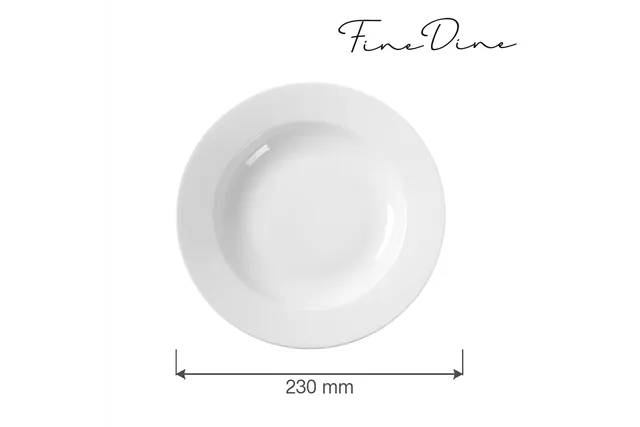 Talerz głęboki Bianco 230 mm Fine Dine 799420 Talerz głęboki Bianco 230 mm Fine Dine 799420