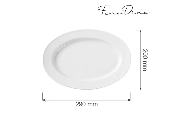 Półmisek owalny Bianco 290x200 mm Fine Dine 799437 Półmisek owalny Bianco 290x200 mm Fine Dine 799437