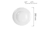 Talerz do pasty Bianco 260 mm Fine Dine 799406