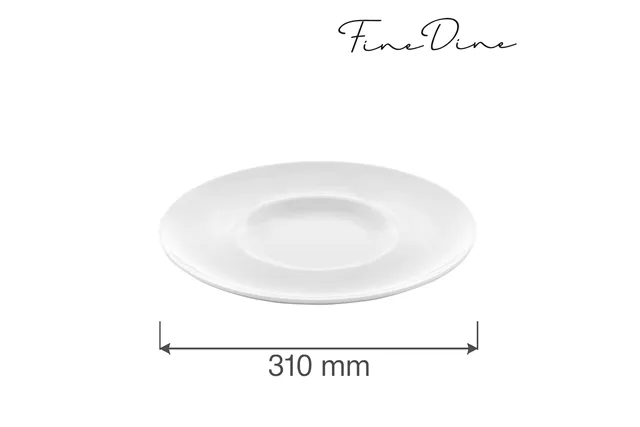 Talerz płytki z szerokim rantem Bianco 310 mm Fine Dine 774366 Talerz płytki z szerokim rantem Bianco 310 mm Fine Dine 774366