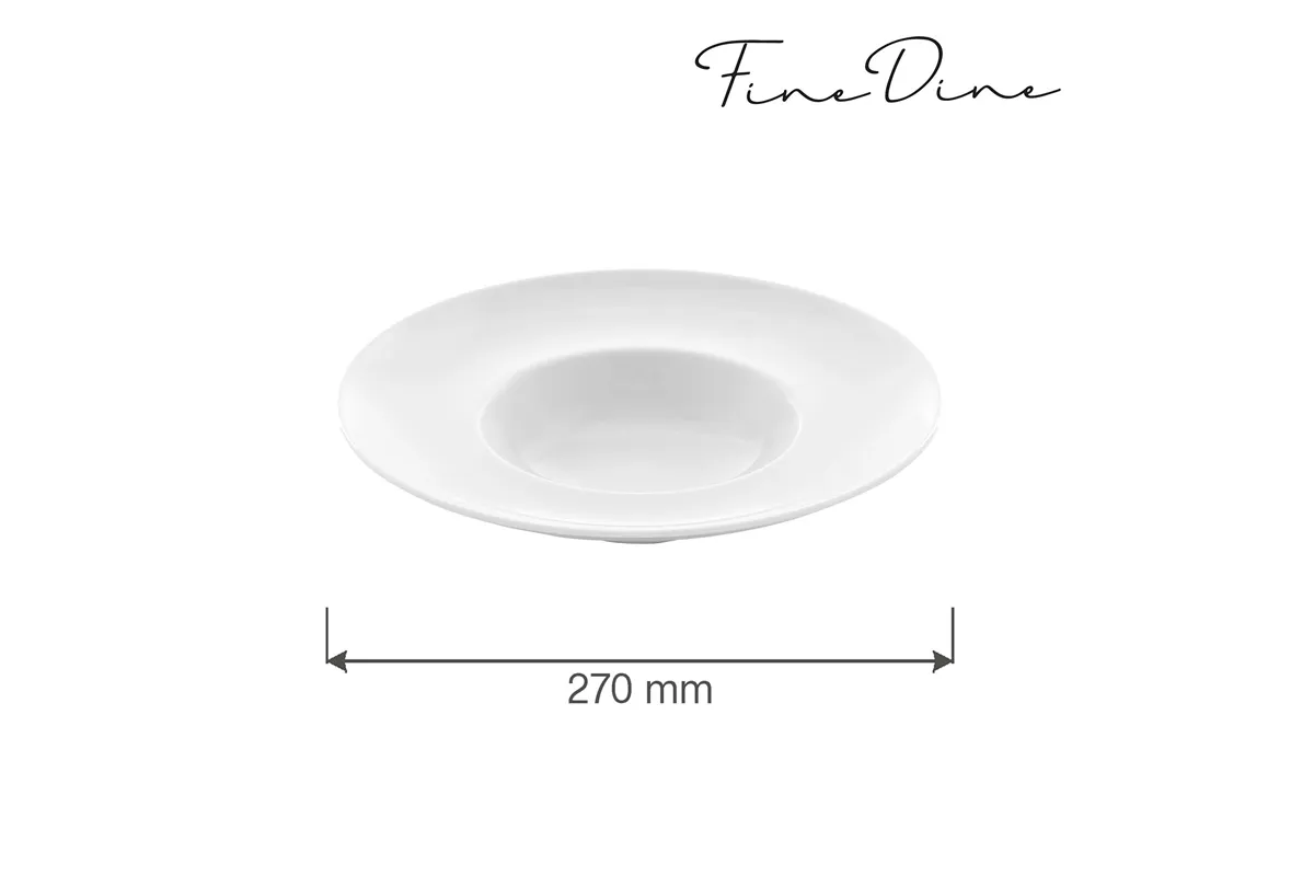 Talerz głęboki z szerokim rantem Bianco 270 mm Fine Dine 774373