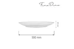 Talerz bez rantu Bianco 300 mm Fine Dine 770146