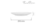 Talerz bez rantu Bianco 210 mm Fine Dine 770122