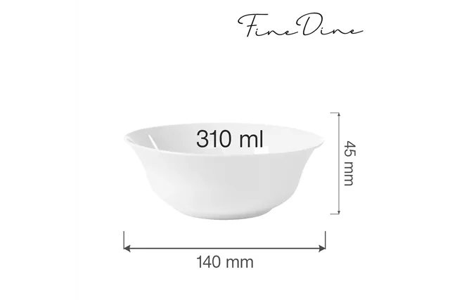 Miska Bianco 310 ml, 140 mm Fine Dine 770092 Miska Bianco 310 ml, 140 mm Fine Dine 770092