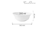 Miska Bianco 310 ml, 140 mm Fine Dine 770092