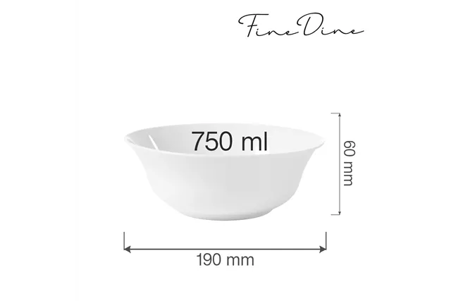 Miska Bianco 750 ml, 190 mm Fine Dine 770115 Miska Bianco 750 ml, 190 mm Fine Dine 770115
