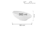 Miska skośna Bianco 300 ml Fine Dine 770153