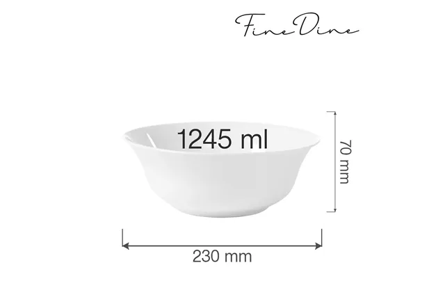 Miska Bianco 1245 ml, 230 mm Fine Dine 799475 Miska Bianco 1245 ml, 230 mm Fine Dine 799475
