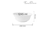 Miska Bianco 1245 ml, 230 mm Fine Dine 799475