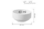 Miseczka sztaplowana Bianco 40 ml, 60 mm Fine Dine 774328