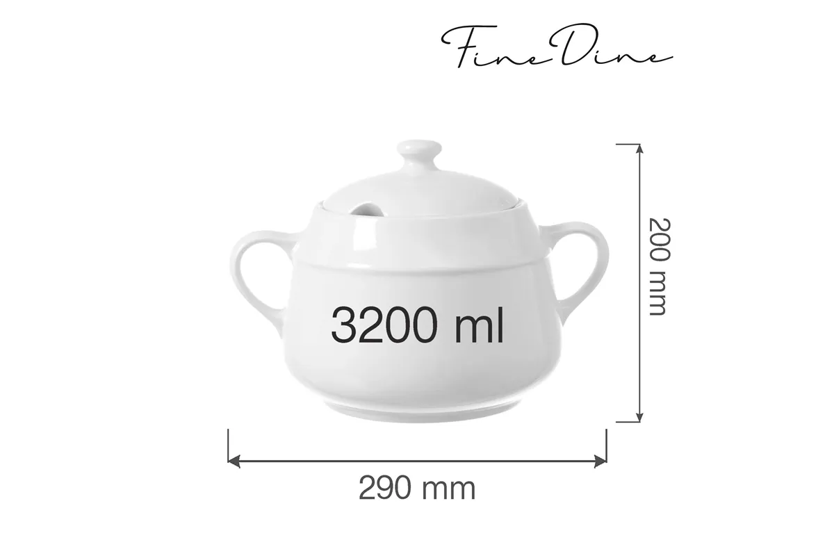 Waza do zupy Bianco 3200 ml Fine Dine 799345