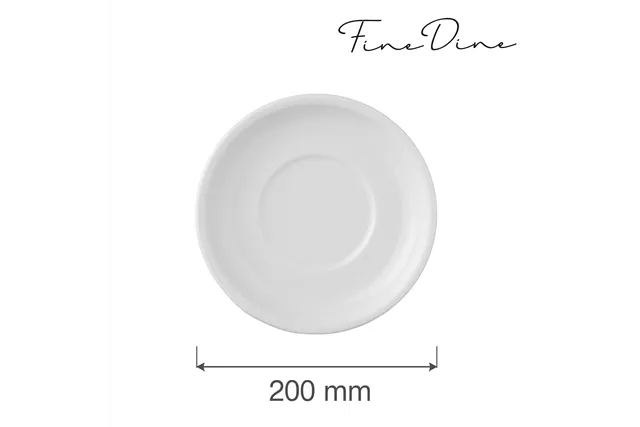 Spodek do sosjerki Bianco 200 mm Fine Dine 799192 Spodek do sosjerki Bianco 200 mm Fine Dine 799192