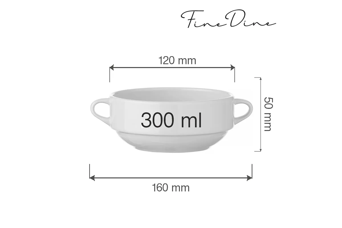Bulionówka Bianco 300 ml Fine Dine 799383
