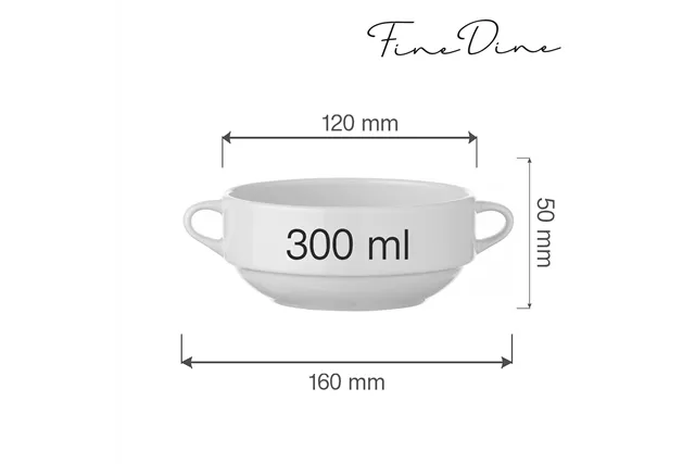 Bulionówka Bianco 300 ml Fine Dine 799383 Bulionówka Bianco 300 ml Fine Dine 799383