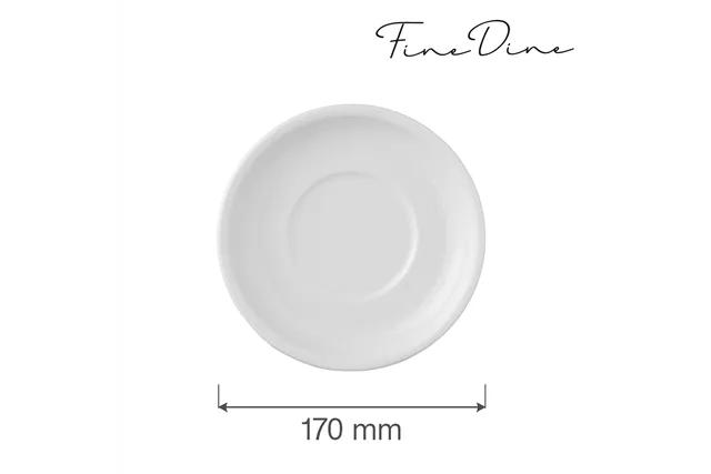Spodek do bulionówki Bianco, 170 mm Fine Dine 799390 Spodek do bulionówki Bianco, 170 mm Fine Dine 799390