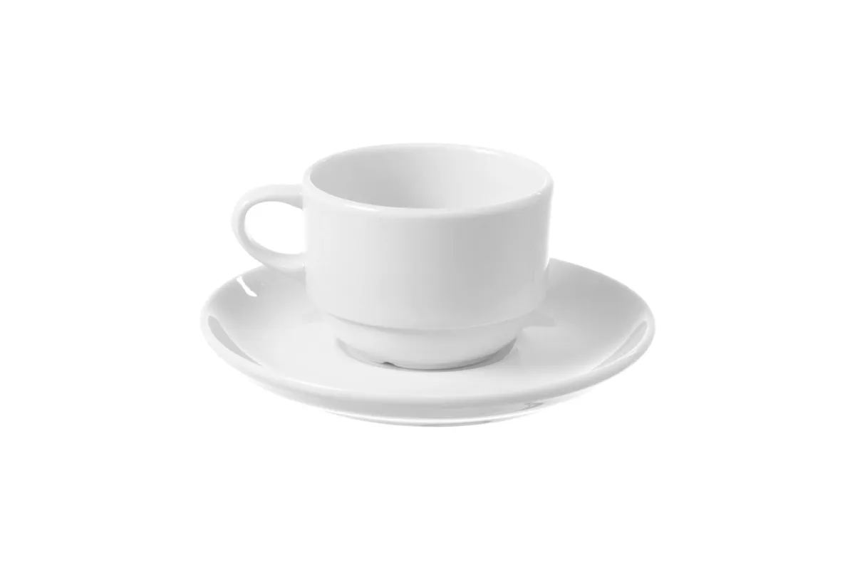 Filiżanka sztaplowana ze spodkiem Bianco 230 ml Fine Dine 799352