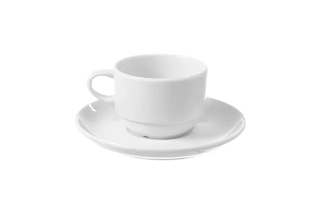Filiżanka sztaplowana ze spodkiem Bianco 90 ml Fine Dine 799376 Filiżanka sztaplowana ze spodkiem Bianco 90 ml Fine Dine 799376