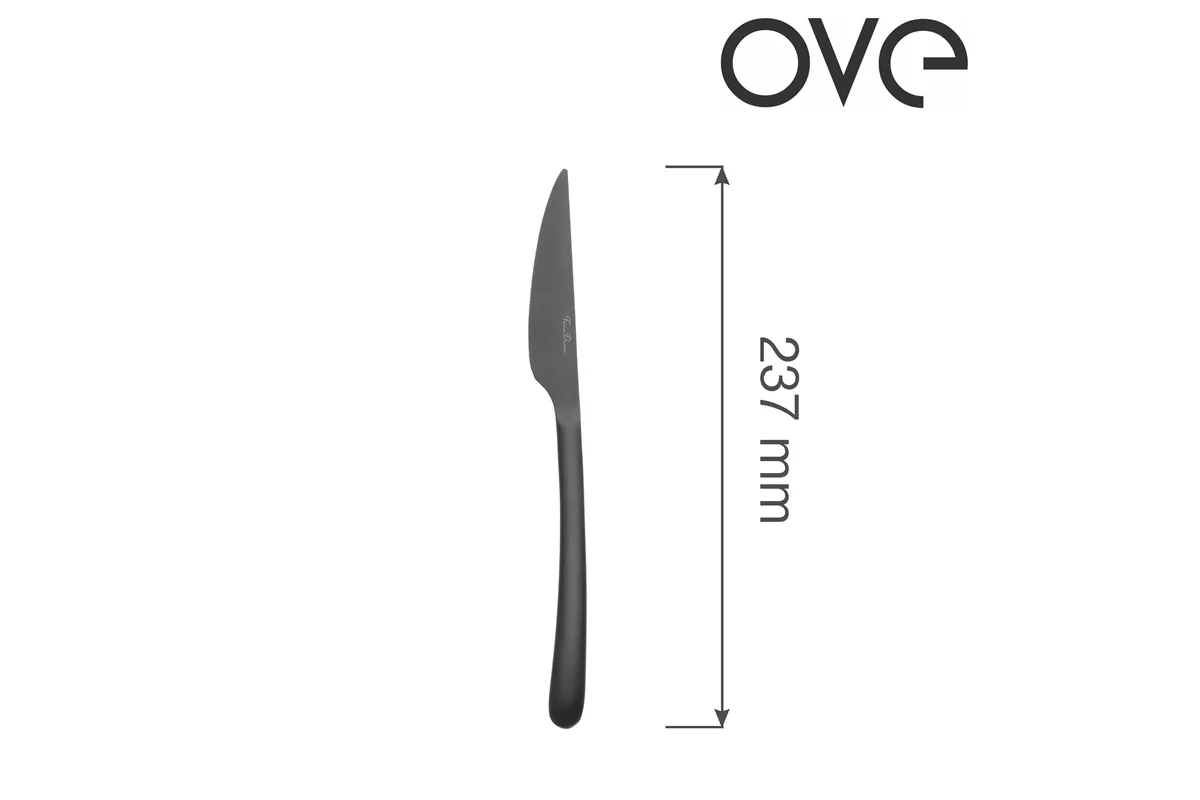 Nóż stołowy Amarone Black, OVE, 237 mm Ove 764824