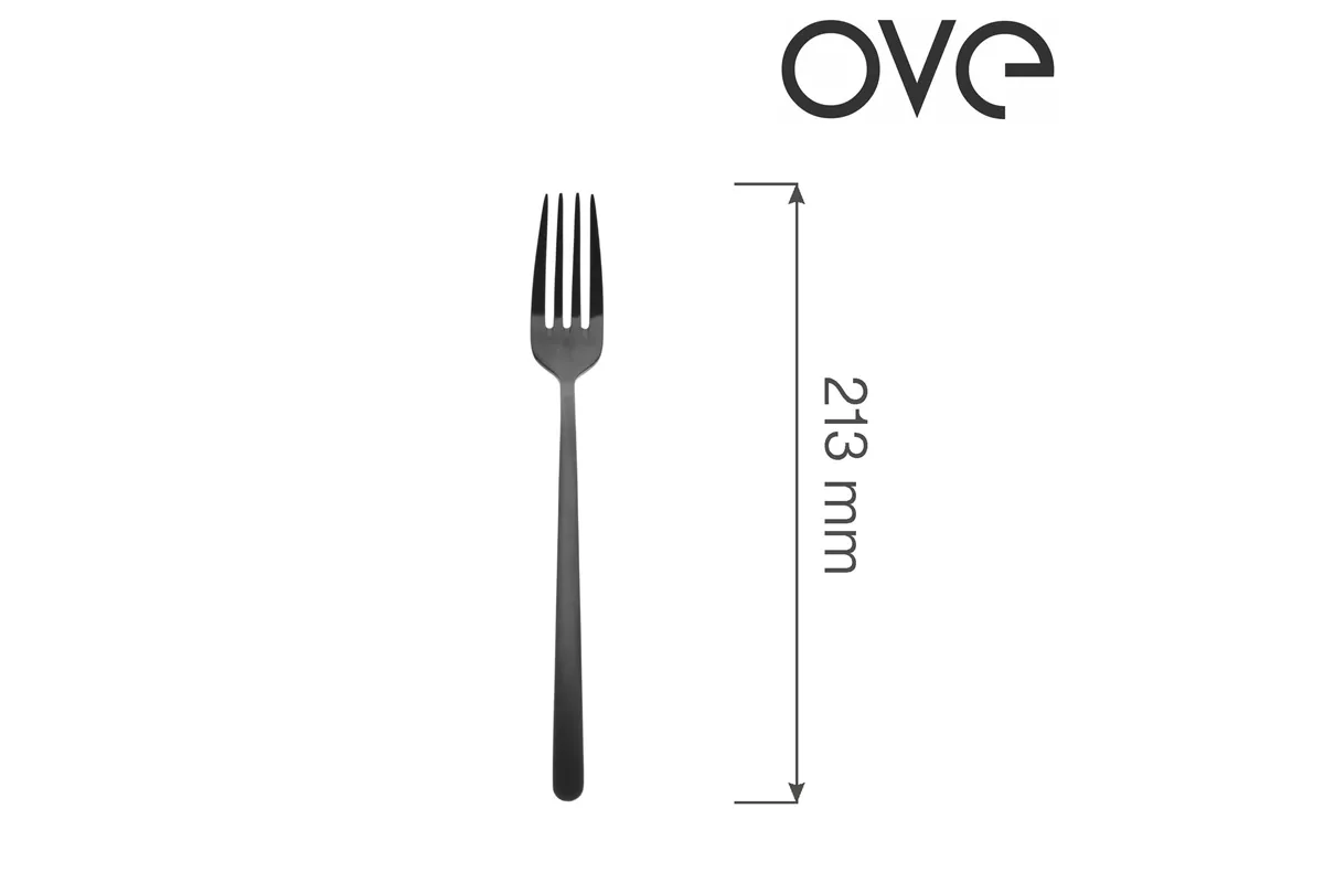 Widelec stołowy Amarone Black, OVE, 213 mm Ove 764848