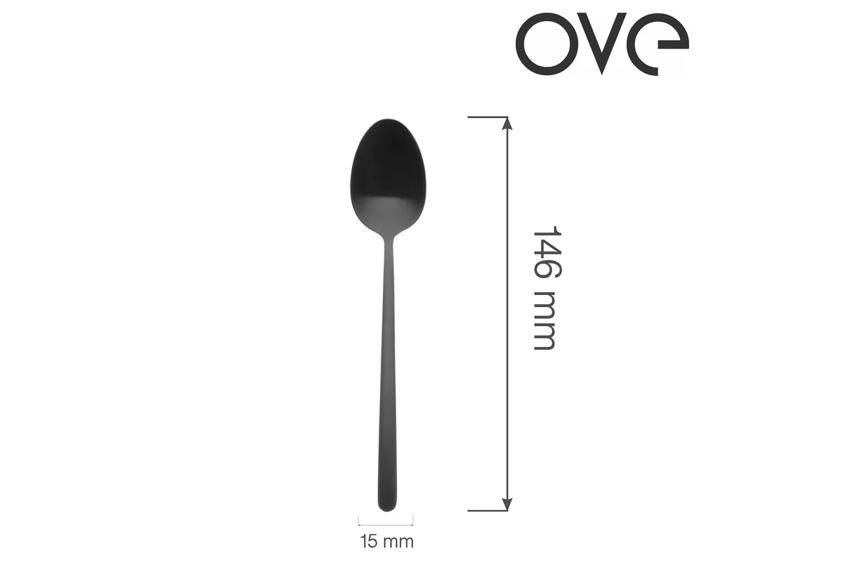 Łyżeczka do herbaty Amarone Black, OVE, 146 mm Ove 764886