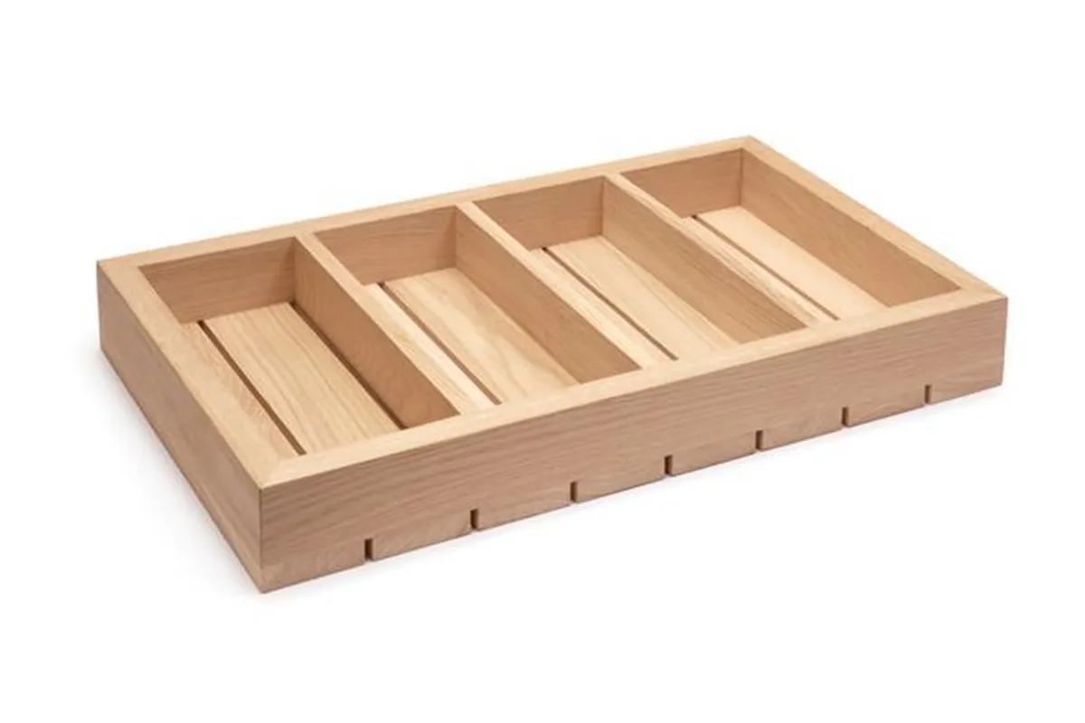 Organizer drewniany na sztućce 530x325x65 mm Fine Dine 561089