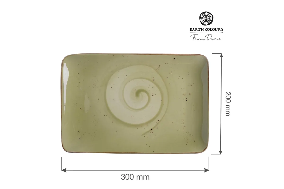 Talerz prostokątny Olive 300x200 mm Fine Dine 778029