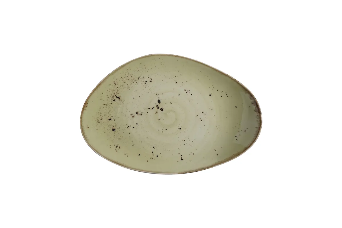Talerz o organicznym kształcie Olive 350x210 mm Fine Dine 778036