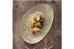 Talerz o organicznym kształcie Olive 350x210 mm Fine Dine 778036
