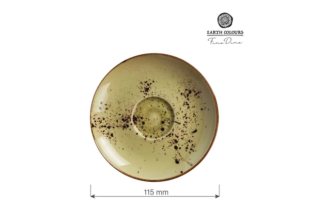 Spodek do espresso Olive 115 mm Fine Dine 778074 Spodek do espresso Olive 115 mm Fine Dine 778074