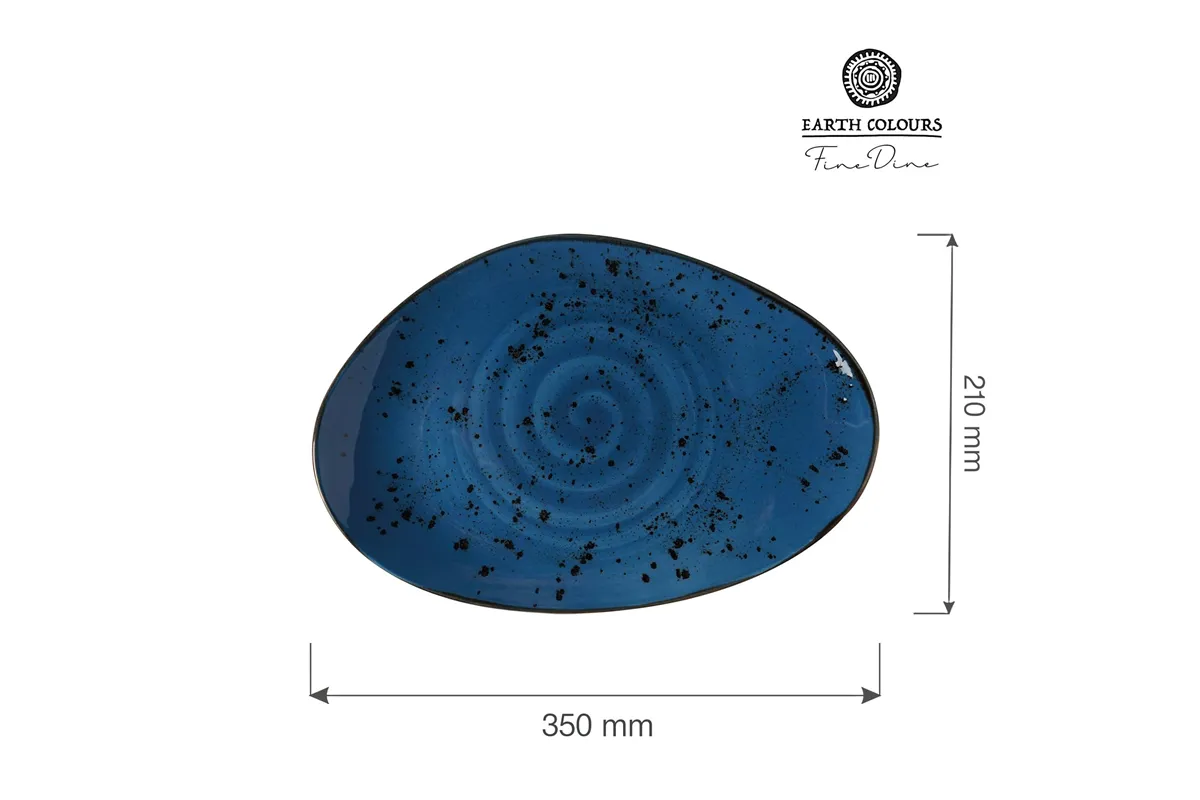 Talerz o organicznym kształcie Iris 350x210 mm Fine Dine 778241