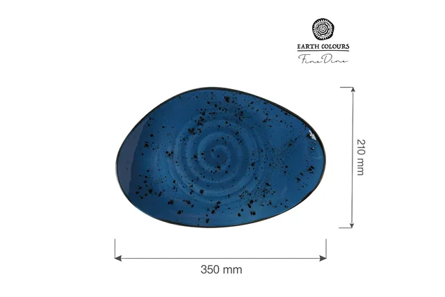 Talerz o organicznym kształcie Iris 350x210 mm Fine Dine 778241 Talerz o organicznym kształcie Iris 350x210 mm Fine Dine 778241