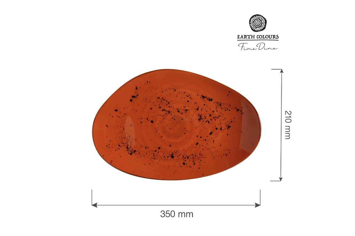 Talerz o organicznym kształcie Dahlia 350x210 mm Fine Dine 778456