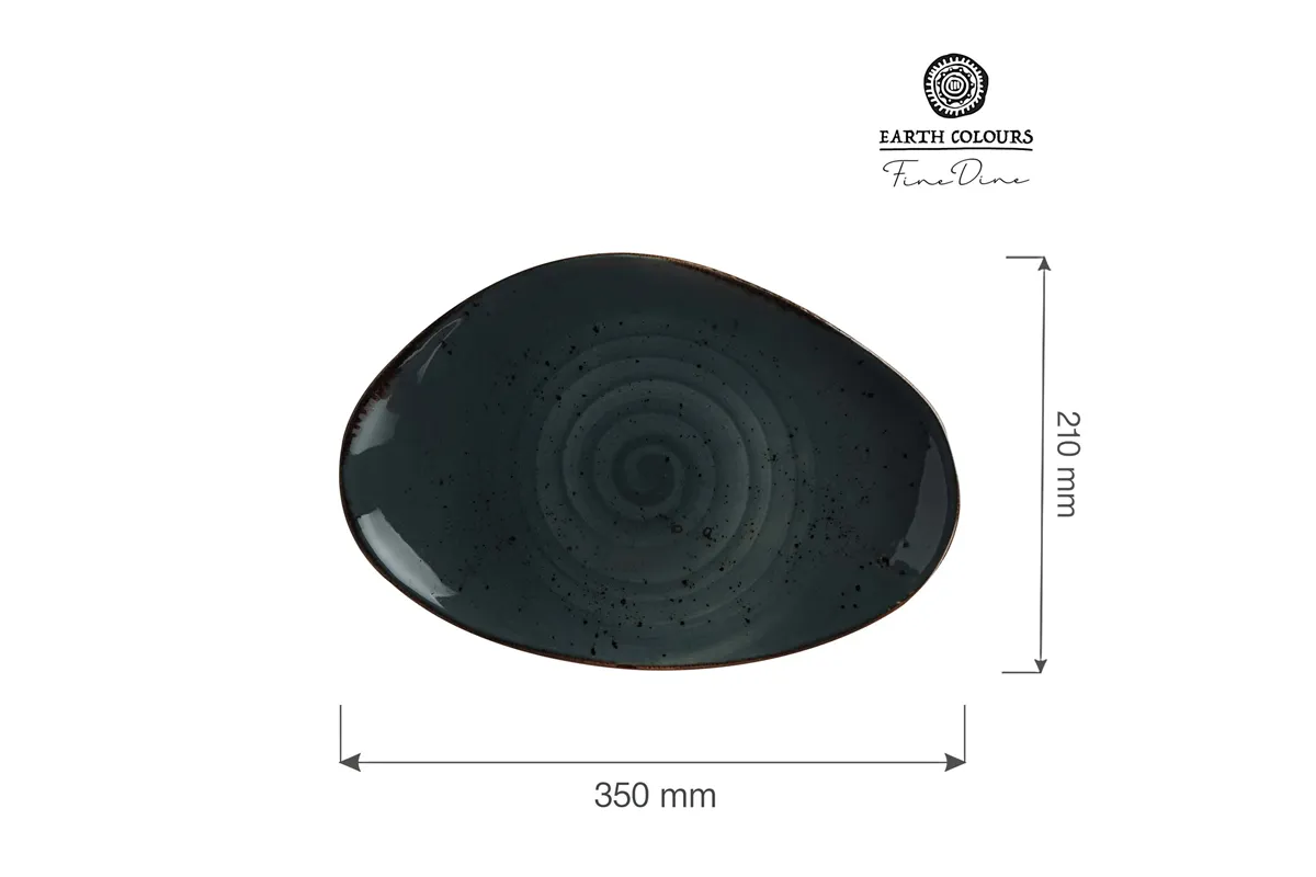 Talerz o organicznym kształcie Arando 350x210 mm Fine Dine 778661