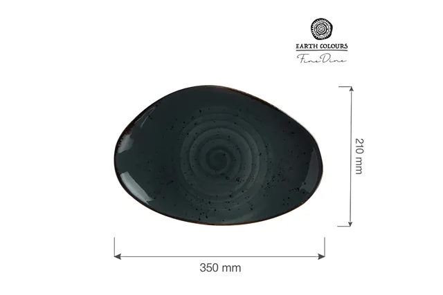 Talerz o organicznym kształcie Arando 350x210 mm Fine Dine 778661 Talerz o organicznym kształcie Arando 350x210 mm Fine Dine 778661