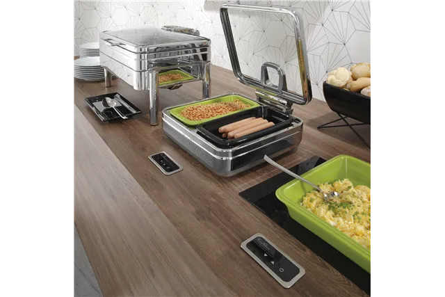Pojemnik porcelanowy GN 1/2, niebieski Fine Dine 783221 Pojemnik porcelanowy GN 1/2, niebieski Fine Dine 783221