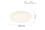 Talerz bez rantu Crema 250 mm Fine Dine 774960