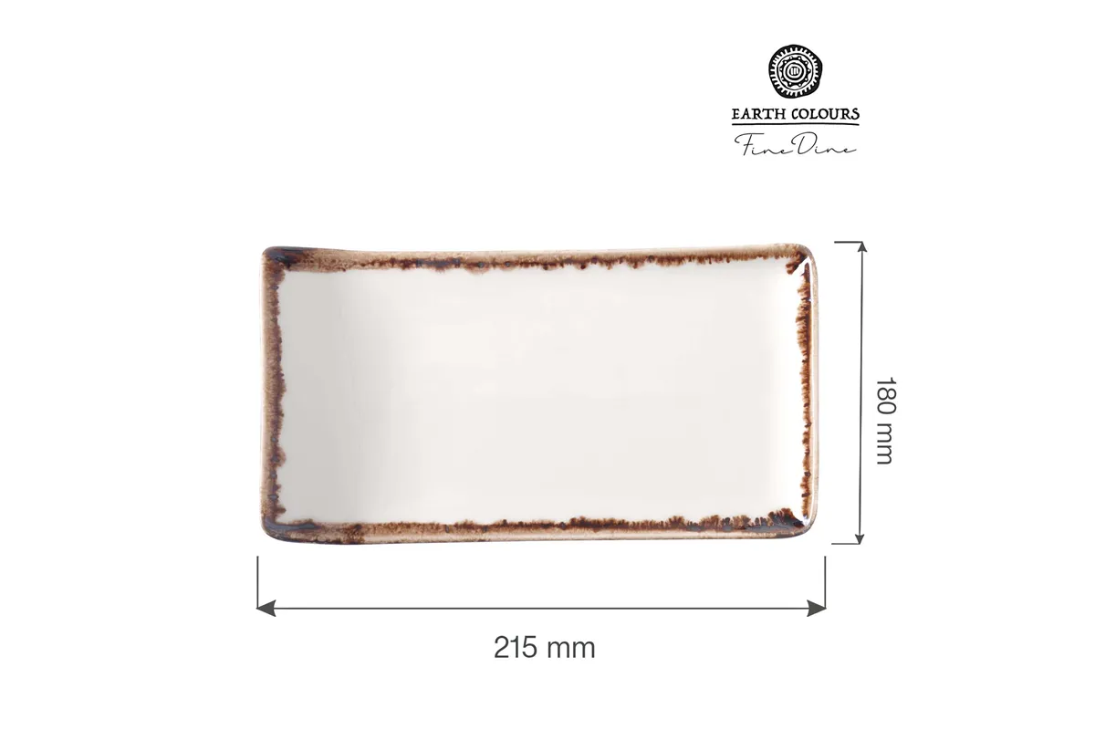 Talerz serwingowy Vanilla 215x180 mm Fine Dine 781111