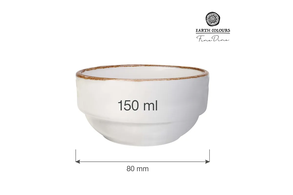 Miska sztaplowana Vanilla 80 mm, 150 ml Fine Dine 781128