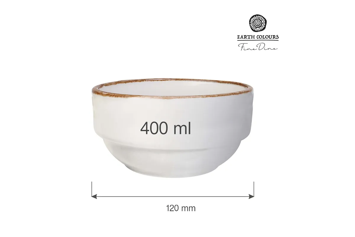 Miska sztaplowana Vanilla 120 mm, 400 ml Fine Dine 781135