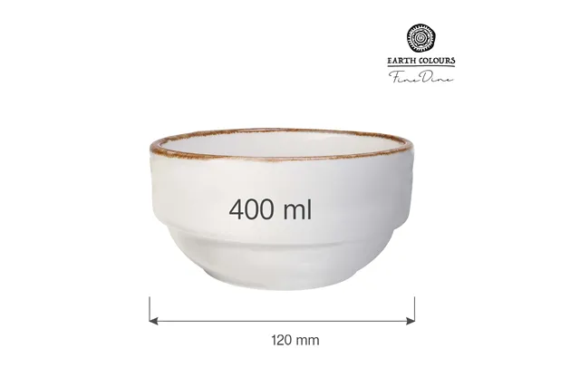 Miska sztaplowana Vanilla 120 mm, 400 ml Fine Dine 781135 Miska sztaplowana Vanilla 120 mm, 400 ml Fine Dine 781135
