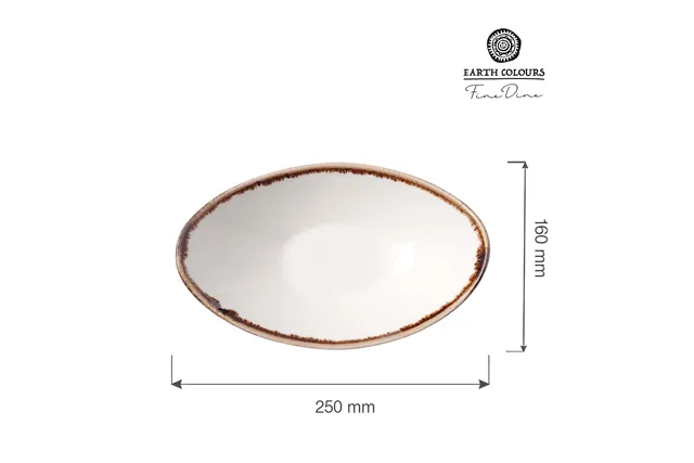 Miska łódka Vanilla 250x160 mm Fine Dine 781180 Miska łódka Vanilla 250x160 mm Fine Dine 781180