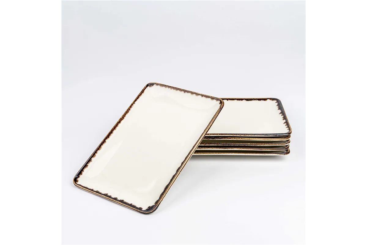 Talerz prostokątny Vanilla 300x200 mm Fine Dine 781197