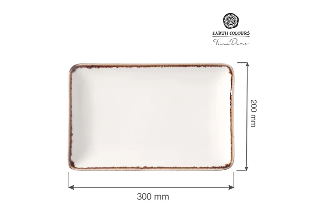 Talerz prostokątny Vanilla 300x200 mm Fine Dine 781197 Talerz prostokątny Vanilla 300x200 mm Fine Dine 781197