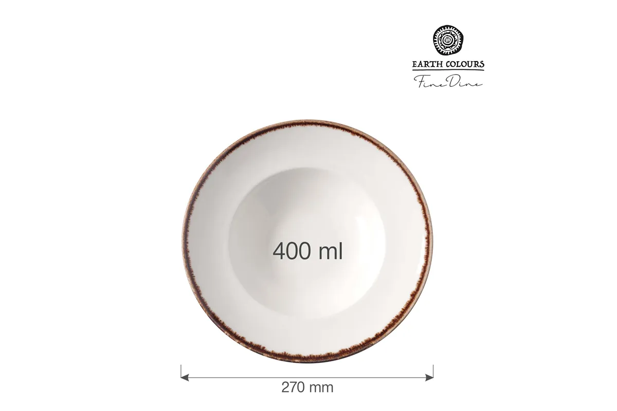 Talerz do pasty Vanilla 270 mm, 400 ml Fine Dine 781234